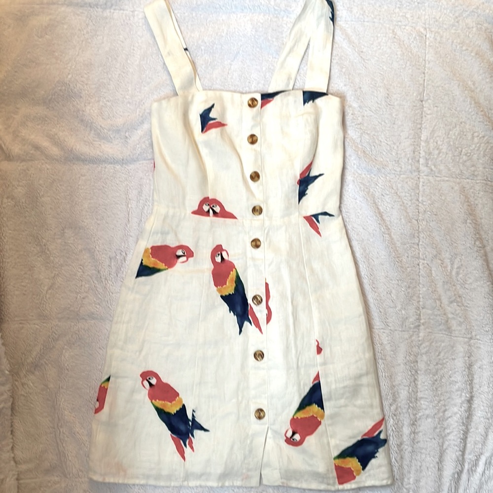 Farm Rio parrot casual dress